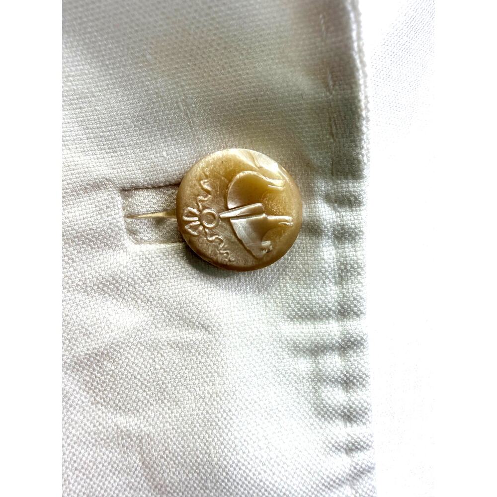 Brooks Brothers White Linen Blazer Womens 6 Office Career Mother Pearl Buttons - Picture 9 of 14